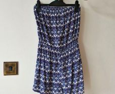 Strapless playsuit