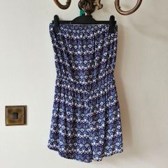 Strapless playsuit