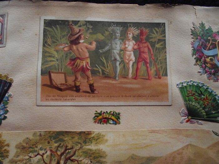 Victorian/Edwardian Album of colourful scraps - Circa 1890's/1900's