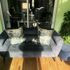 Tufted Velvet 3-Seater Sofa