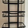3 tier black over door Shower Caddy Organiser Image 2