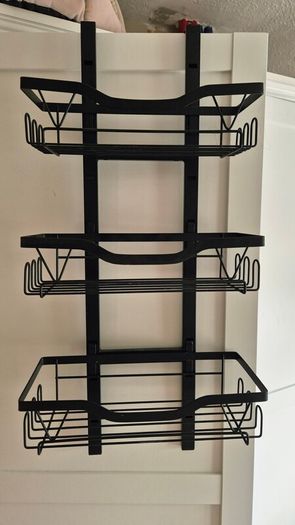 3 tier black over door Shower Caddy Organiser