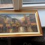 Parisian style oil painting on canvas framed Image 3