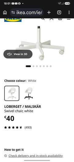 White Swivel Chair