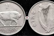 Ireland 1954 | Irish 1s | One Shilling | Bull | KM.14a | High Grade