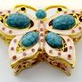 Butterfly Handmade Crystal Studded Trinket Box - Multi Image 4