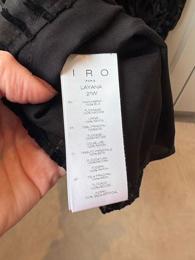 IRO Layana Wrap-Effect Silk-Chiffon Mini Dress. Brand new with tags. RRP 595.