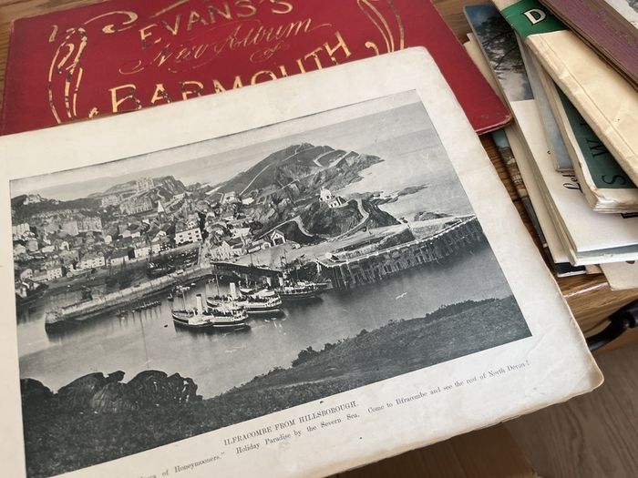 Collection of vintage tourist booklets and hotel brochures