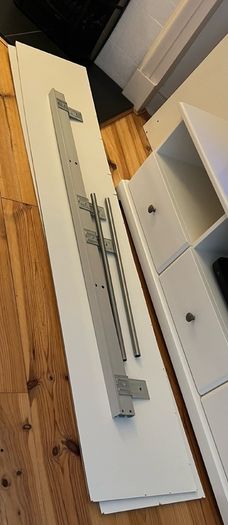 IKEA ELGA Wardrobe with glass sliding doors