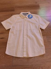 BNWT White Indigo short sleeve shirt Age 12