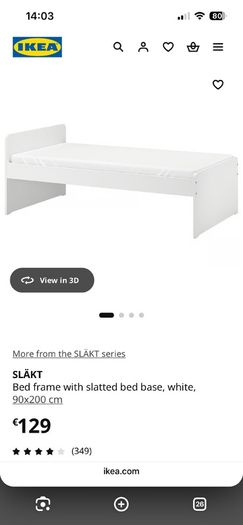 IKEA Sklat Single Bed