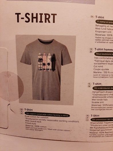 New tee shirt XL 100% Cotton