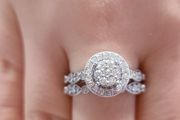 Adara 9ct White Gold 0.75ct Diamond Ring Set