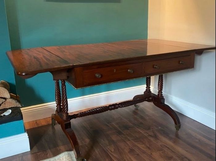 Regency antique sofa table