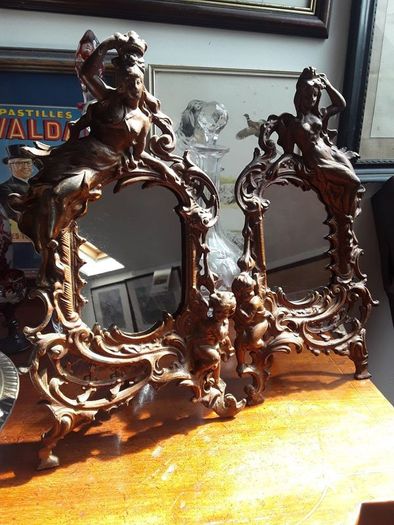 a rare pair of Antique picture holders