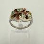 Multi-Tourmaline Zircon Cluster Ring Image 6