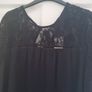 PLUS SIZE (22) Black Lace & Pleat Top. New Image 2