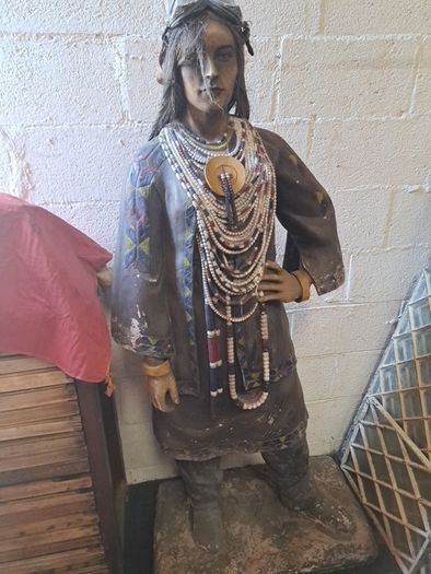 Vintage Tribal Lady Mannequin
