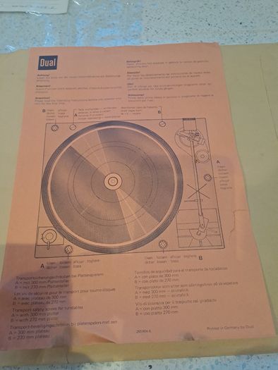 Dual CS 505-2 Turntable