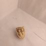 vintage ceramic two mouse sleeping in nut shell antique ceramic Pottery figurine Image 2