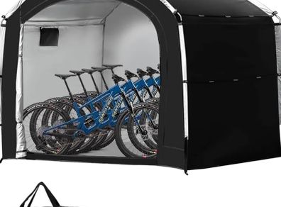Bike Storage Shed Tent,Outdoor Portable Bicycle Storage Sheds with 210D Oxford Fabric PU4000 Waterproof for 2/3/4/6/8 Bikes,Bike Covers Shelter for Motorcycle,Garden Tools,Toys,Lawn Big
