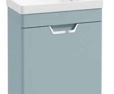 Sonas Freya 55cm Wall Hung Vanity Unit with Gloss White Basin