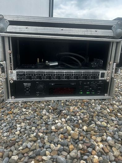 Tascam MD 350 & Powerplay Pro 8 headphone amp with Thon flight case