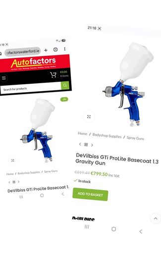 Devilbiss Gti prolite Spraygun