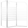 Bath Enclosure 120x68x130 cm Tempered Glass Stripe Image 7
