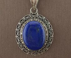 Beautiful Handmade Desgin 925 Silver & Lapis Lazuli Pendant