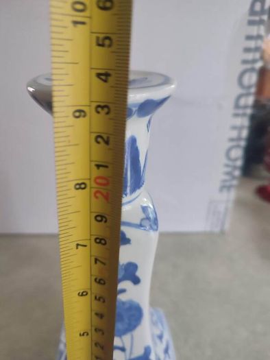 Vintage Blue and White Delft Candlestick