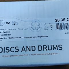 Kia Ceed, Hyundai i40 Brake disc NK 203527 OE 58411 1H300