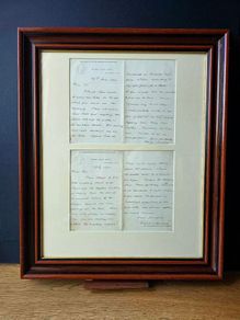 Golf History  Two Original 1898 Letters to Ramsay Hunter of St Georges
