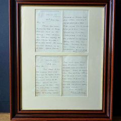 Golf History  Two Original 1898 Letters to Ramsay Hunter of St Georges