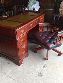 Vintage mahogany desk