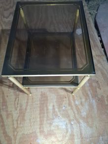 Brass side tables