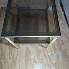 Brass side tables