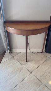 Half Moon Solid Wood Table