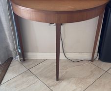 Half Moon Solid Wood Table
