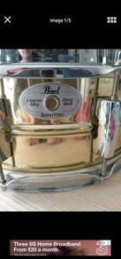 pearl sensitone brass snare 15x5