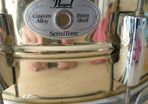 pearl sensitone brass snare 14x5