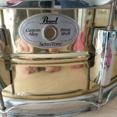 pearl sensitone brass snare 15x5
