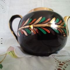 Sadler teapot, vintage black teapot