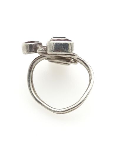 Vintage 925 Sterling Silver Multi-Gemstone Ring