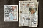 Princess Diana Memorial Newspapers Collection Irish Times &amp; Irish Sun September 1997