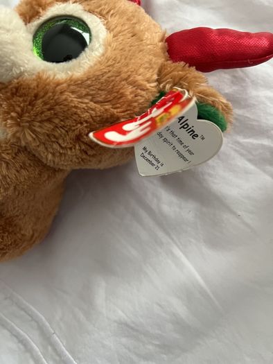 Festive beanie boos with tags