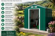 7ft x 4ft Metal Garden Shed with Foundation Frame