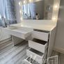 Adele Vanity Table with Hollywood Mirror LED Image 6