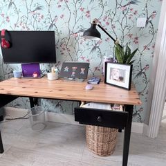 solid wood desk
