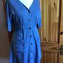 Lightweight Denim look knee length dress Size 16 includes postage Image 6